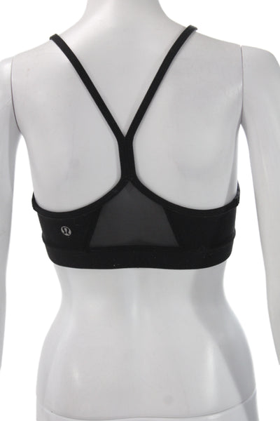 Lululemon Womens Single Strap Back Sports Bra Black Size 4