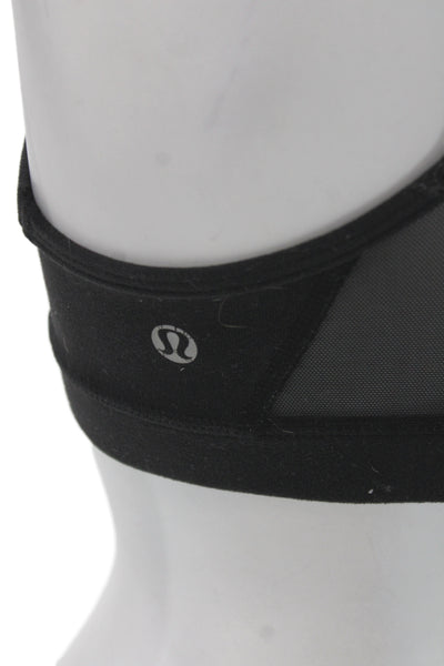 Lululemon Womens Single Strap Back Sports Bra Black Size 4