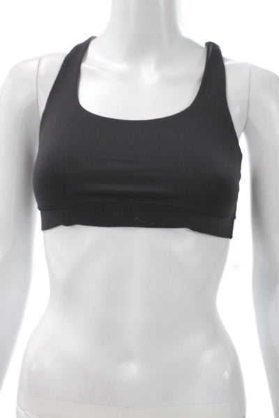 Lululemon Womens Strappy Detail Pullover Sports Bra Black Size 4