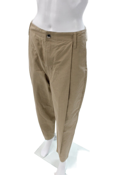 Tela Unisex Chino Khakis Beige Cotton Button Pants Size M