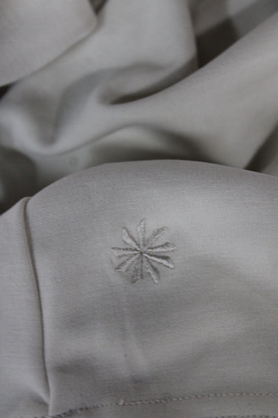 Athleta Womens Sea Soft Straight Leg Sweat Suit White Size Medium/Small