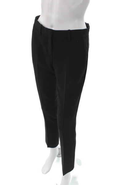 Theory Unisex Ankle Dress Pants Black Polyester Spandex Size 0