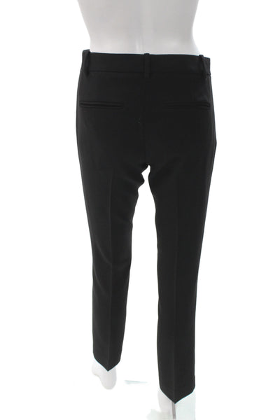 Theory Unisex Ankle Dress Pants Black Polyester Spandex Size 0