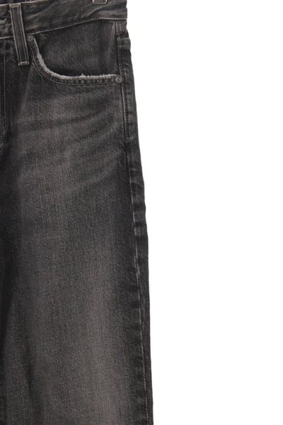 AG Adriano Goldschmied Mens Straight Jeans Dark Gray High Rise Denim Size 24