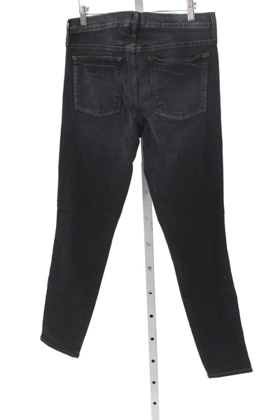 Frame Denim Unisex Dark Blue Skinny Ankle High Rise Jeans Size 30
