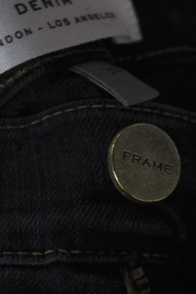 Frame Denim Unisex Dark Blue Skinny Ankle High Rise Jeans Size 30