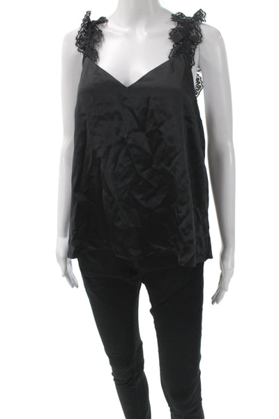 Cami NYC Womens V Neck Sleeveless Solid Blouse Size 8