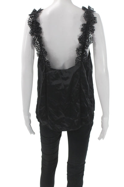 Cami NYC Womens V Neck Sleeveless Solid Blouse Size 8