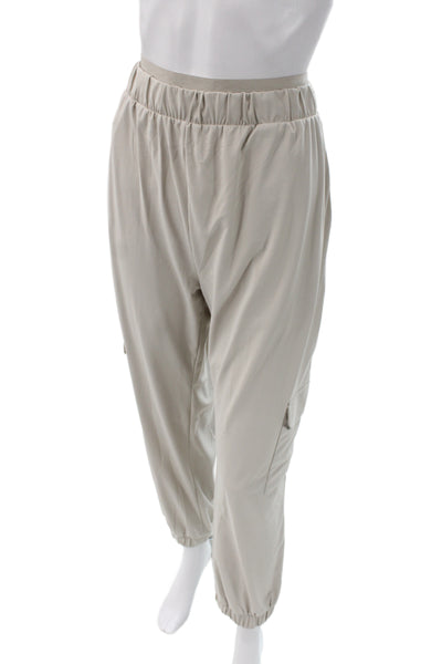 Sweaty Betty Unisex Cargo Jogger Pants Beige Polyester Size L