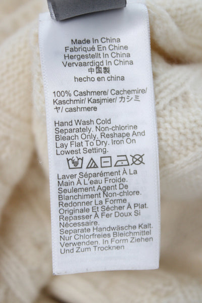 J Crew Unisex Beige Pullover Sweater V-Neck Long Sleeve Size S