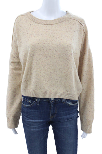 Vanessa Bruno Unisex Pullover Beige Alpaca Wool Mohair Blend Size M