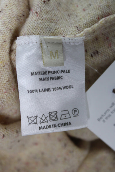 Vanessa Bruno Unisex Pullover Beige Alpaca Wool Mohair Blend Size M