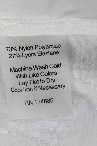 Ameliora Women Basic Button Up Collared Long Sleeve White Size M
