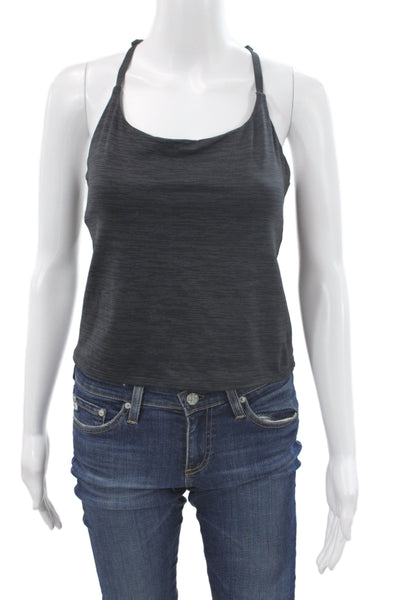 Outdoor Voices Womens Cropped Camisole Dark Gray Sleeveless Size L
