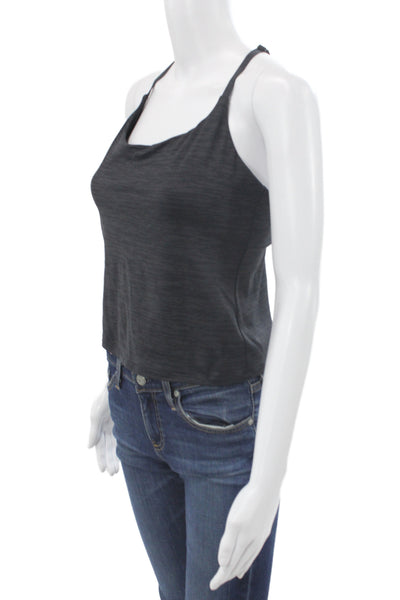Outdoor Voices Womens Cropped Camisole Dark Gray Sleeveless Size L