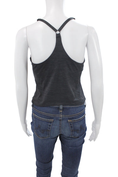 Outdoor Voices Womens Cropped Camisole Dark Gray Sleeveless Size L