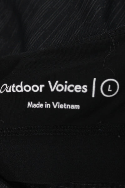 Outdoor Voices Womens Cropped Camisole Dark Gray Sleeveless Size L