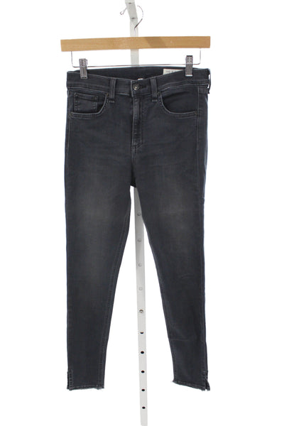 Rag & Bone Jean Womens Ankle Skinny Dark Gray Jeans Size 27