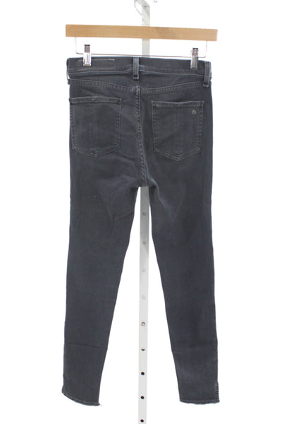 Rag & Bone Jean Womens Ankle Skinny Dark Gray Jeans Size 27