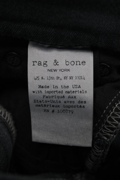 Rag & Bone Jean Womens Ankle Skinny Dark Gray Jeans Size 27