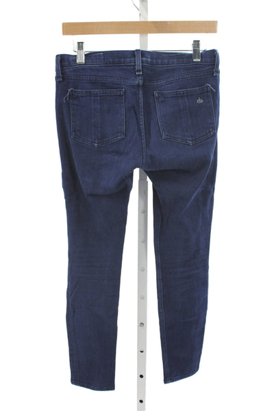 Rag & Bone Jean Women Skinny Ankle Dark Blue Denim Jeans Size 26