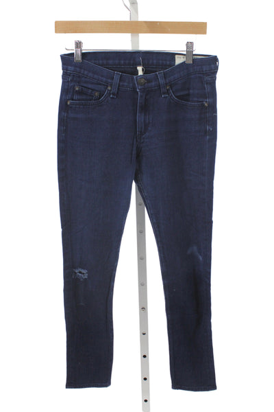 Rag & Bone Jean Womens Skinny Ankle Jeans Dark Blue Size 27