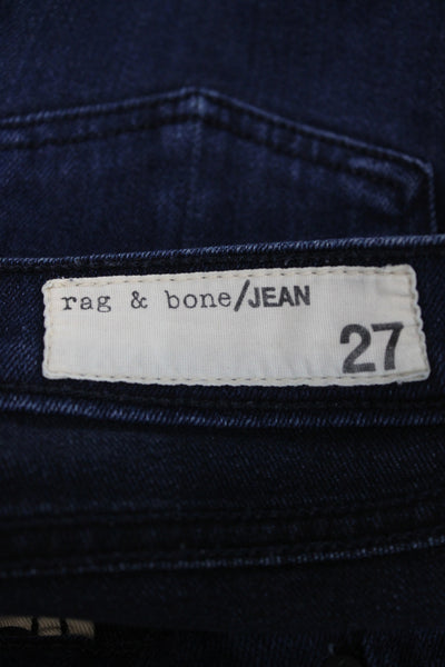 Rag & Bone Jean Womens Skinny Ankle Jeans Dark Blue Size 27