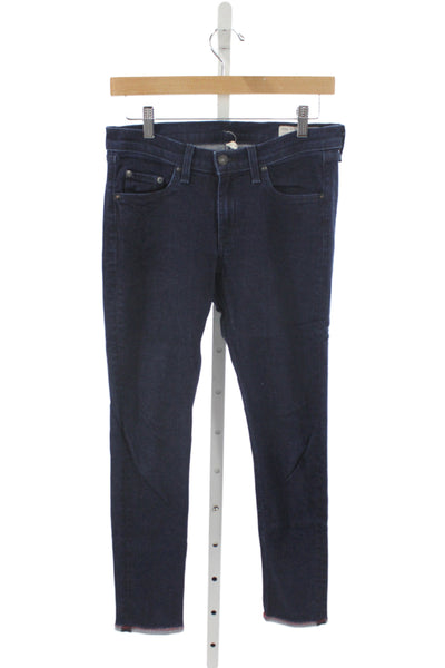 Rag & Bone Jean Women Skinny Ankle Dark Blue Jeans Size 28