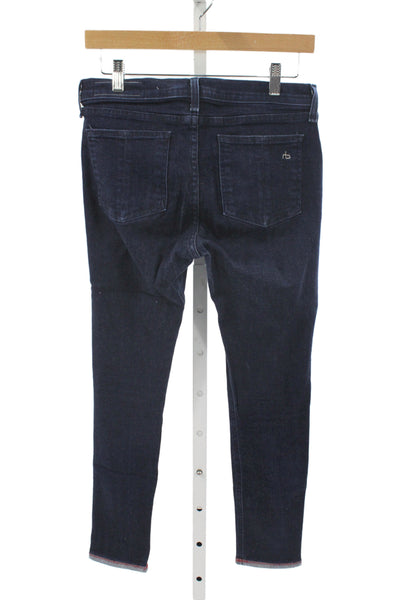 Rag & Bone Jean Women Skinny Ankle Dark Blue Jeans Size 28