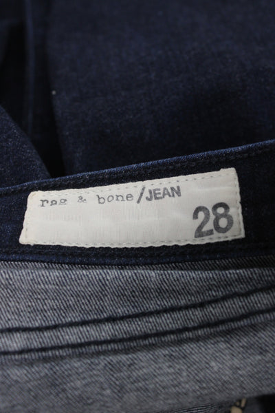 Rag & Bone Jean Women Skinny Ankle Dark Blue Jeans Size 28