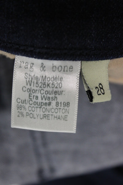 Rag & Bone Jean Women Skinny Ankle Dark Blue Jeans Size 28