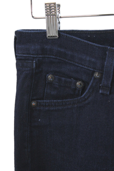 Rag & Bone Jean Womens Skinny Jeans Dark Blue Size 26
