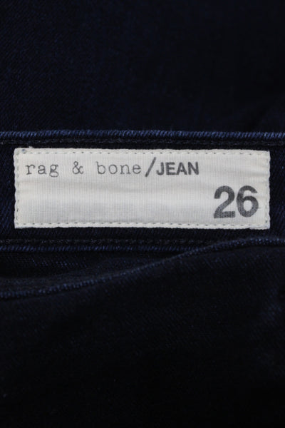 Rag & Bone Jean Womens Skinny Jeans Dark Blue Size 26