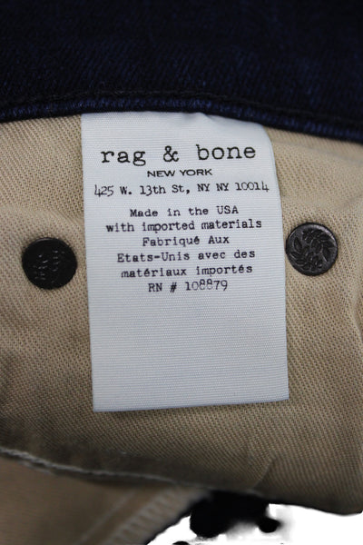 Rag & Bone Jean Womens Skinny Jeans Dark Blue Size 26