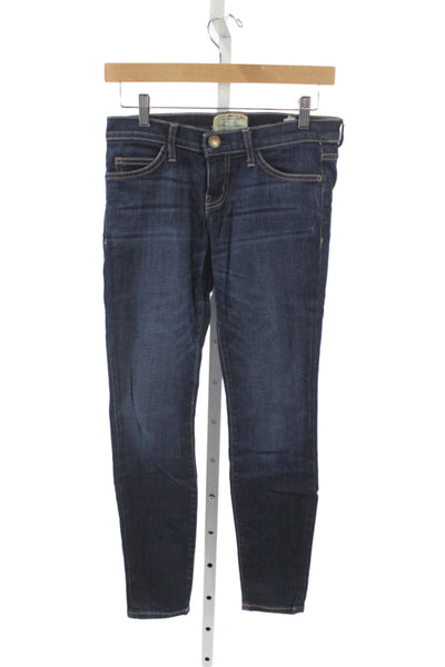 Current/Elliott Women Skinny Ankle Dark Blue Jeans Size 25