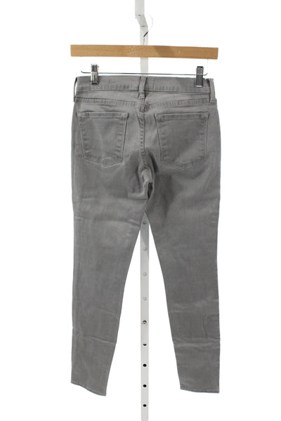 Frame Denim Womens Gray Skinny Ankle Jeans Mid Rise Size 26