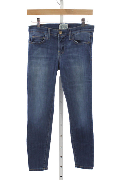 Current/Elliott Womens Skinny Jeans Blue Mid Rise Size 26