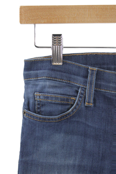 Current/Elliott Womens Skinny Jeans Blue Mid Rise Size 26