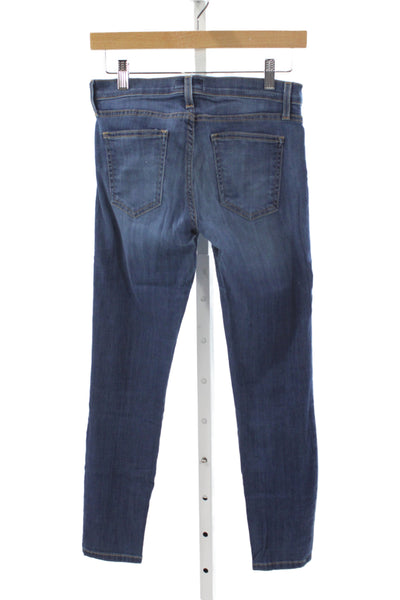 Current/Elliott Womens Skinny Jeans Blue Mid Rise Size 26
