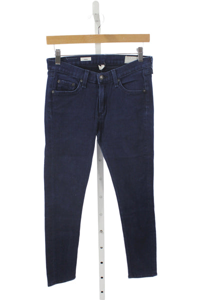 Rag & Bone Jean Women Ankle Skinny Dark Blue Jeans Size 27