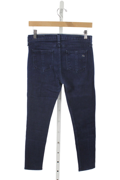 Rag & Bone Jean Women Ankle Skinny Dark Blue Jeans Size 27