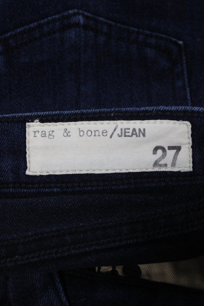 Rag & Bone Jean Women Ankle Skinny Dark Blue Jeans Size 27