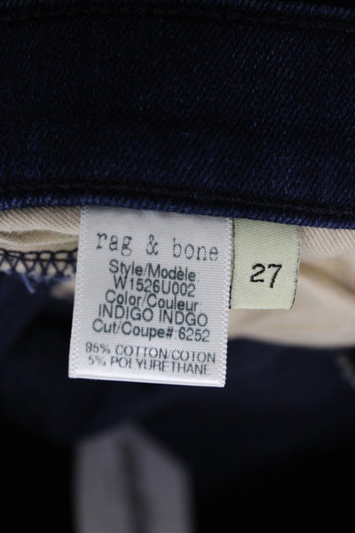 Rag & Bone Jean Women Ankle Skinny Dark Blue Jeans Size 27