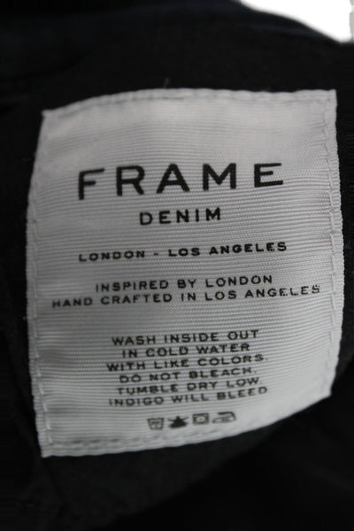 Frame Denim Womens Skinny Ankle Jeans Dark Blue High Rise Size 25