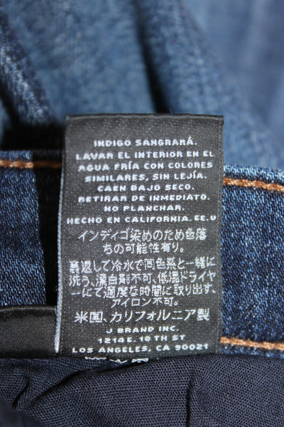 J Brand Womens Skinny Ankle Dark Blue Jeans Size 26
