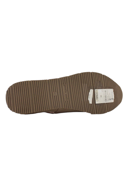 Gentle Souls Womens Suede Cut Out Slide On Flats Beige Size 9