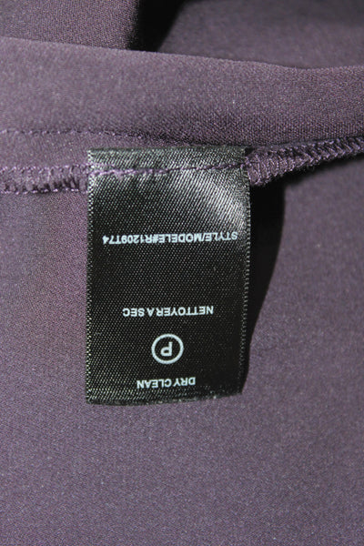 Robert Rodriguez Women Purple Sleeveless High Neck Silk Blouse Size 4