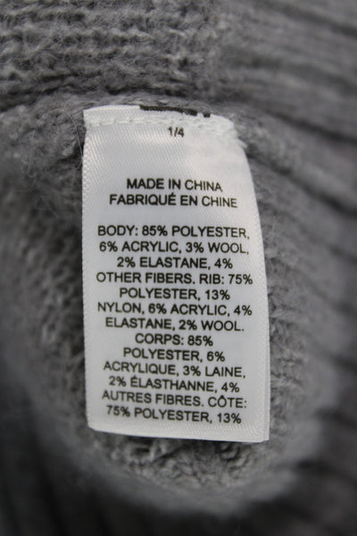 Le Bop Unisex Pullover Fair Isle Crew Neck Gray Sweater Size S