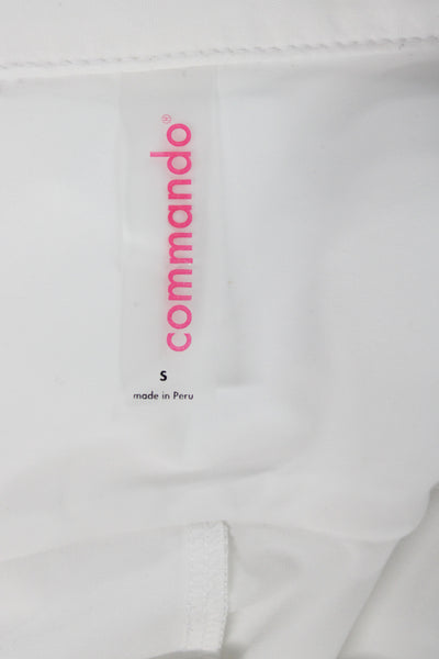 Commando Womens Tops Long Sleeve Collar Blouse Black Size S