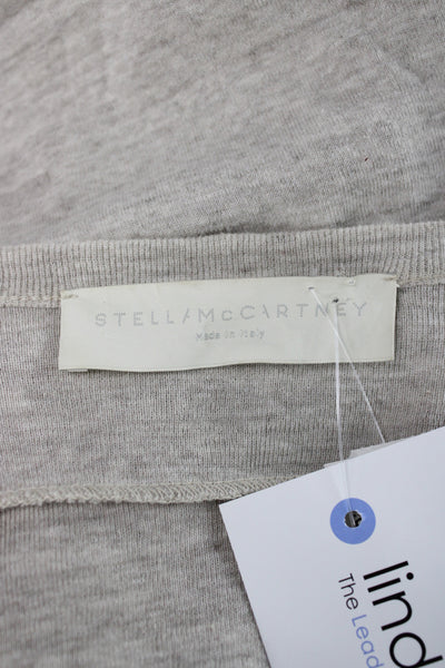 Stella McCartney Womens Beige Bodycon Sweater Dress Cotton Long Sleeve Size 36
